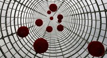 Red particles