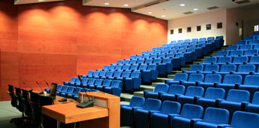 Auditorium of the main campus of Sardegna Ricerche