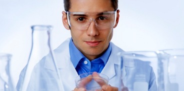 Researcher holding a Petri dish