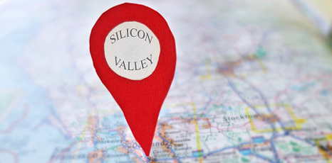 Silicon Valley su una cartina