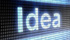 Immagine digitale della parola idea