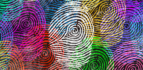 Impronte digitali colorate