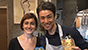 Marta Sanna in compagnia di uno chef giapponese
