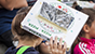 Il fornetto solare realizzato dai bambini con i cartoni per le pizze