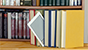 Lettore di ebook in una libreria